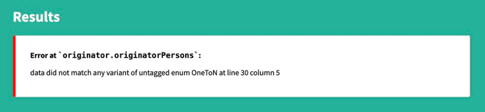 validator screenshot